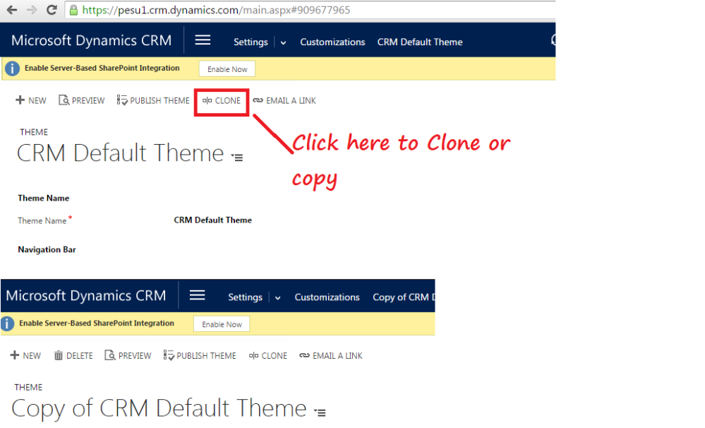 Theming in MS CRM 2015 Update 1 (2/4)